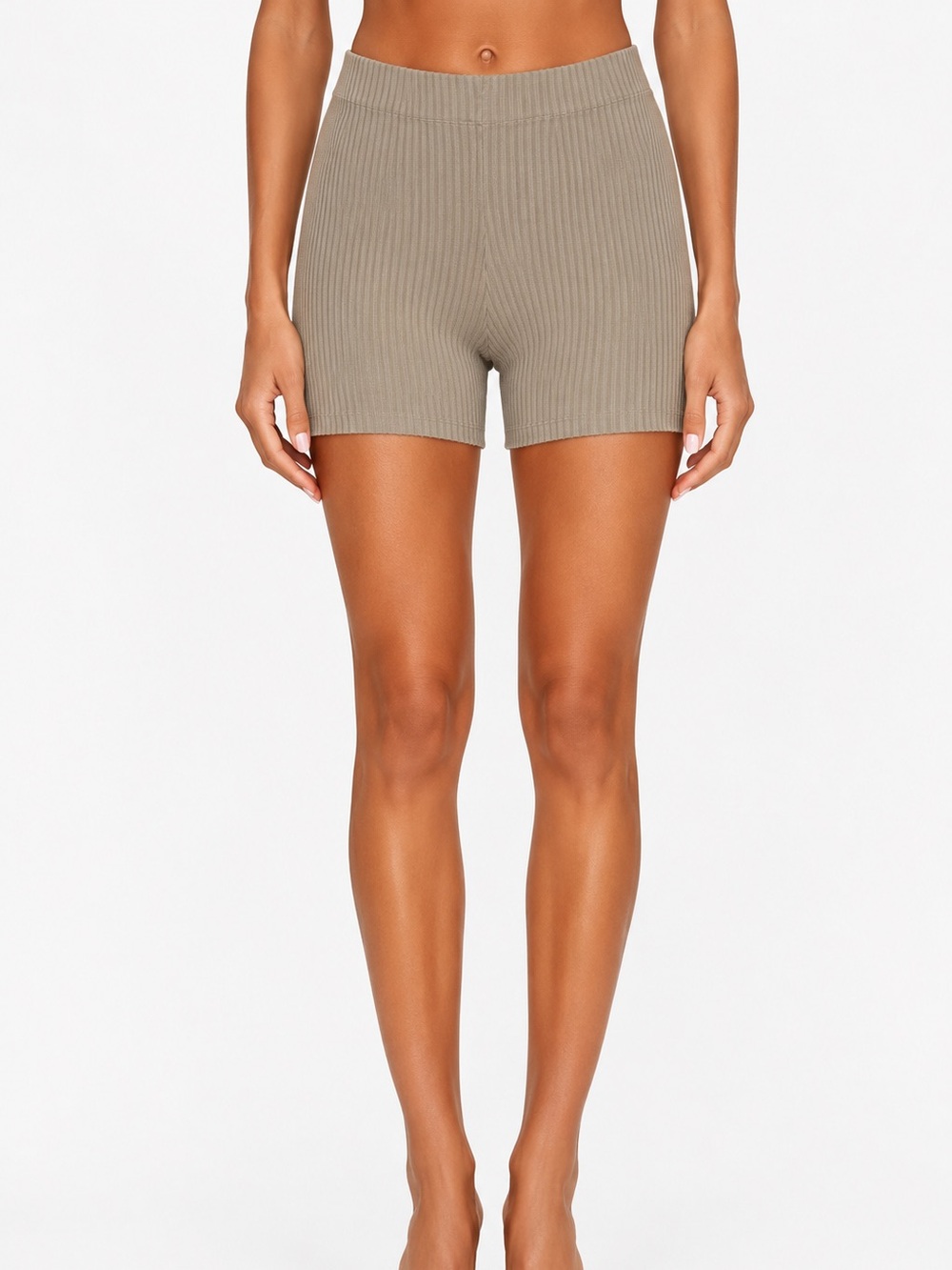 Cotton Citizen Ibiza 5” Ribbed Basil Short